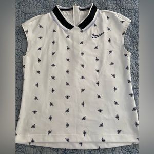 Nike The Bee Tennis  Polo White M ( Stains )